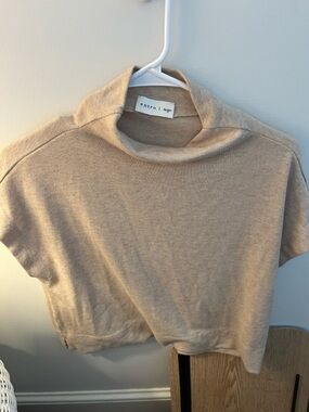 entro Scoop Neck Sweater in Light Beige